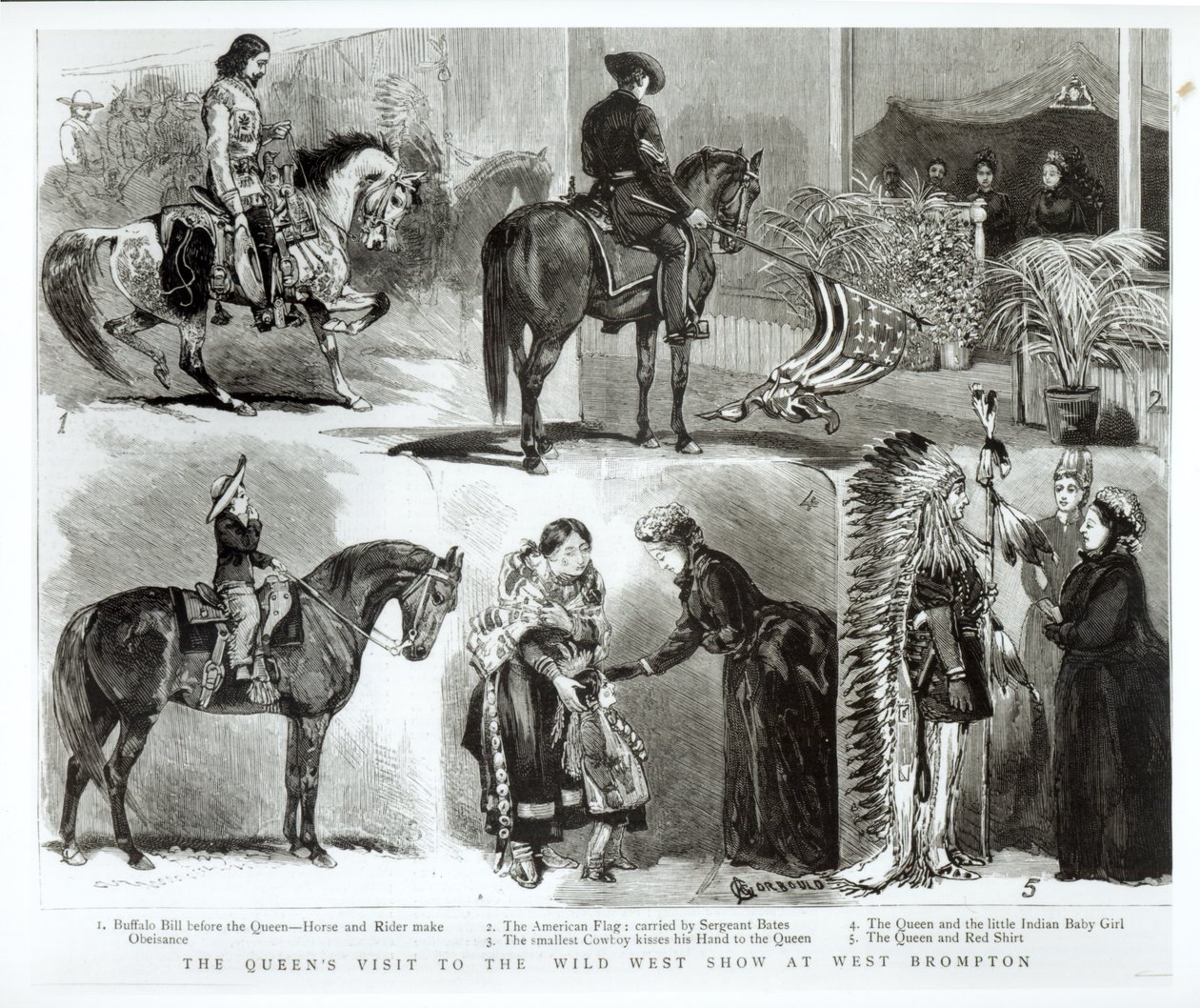 Dronningens besøg på Wild West Show i West Brompton, 1887 af Alfred Chantrey Corbould