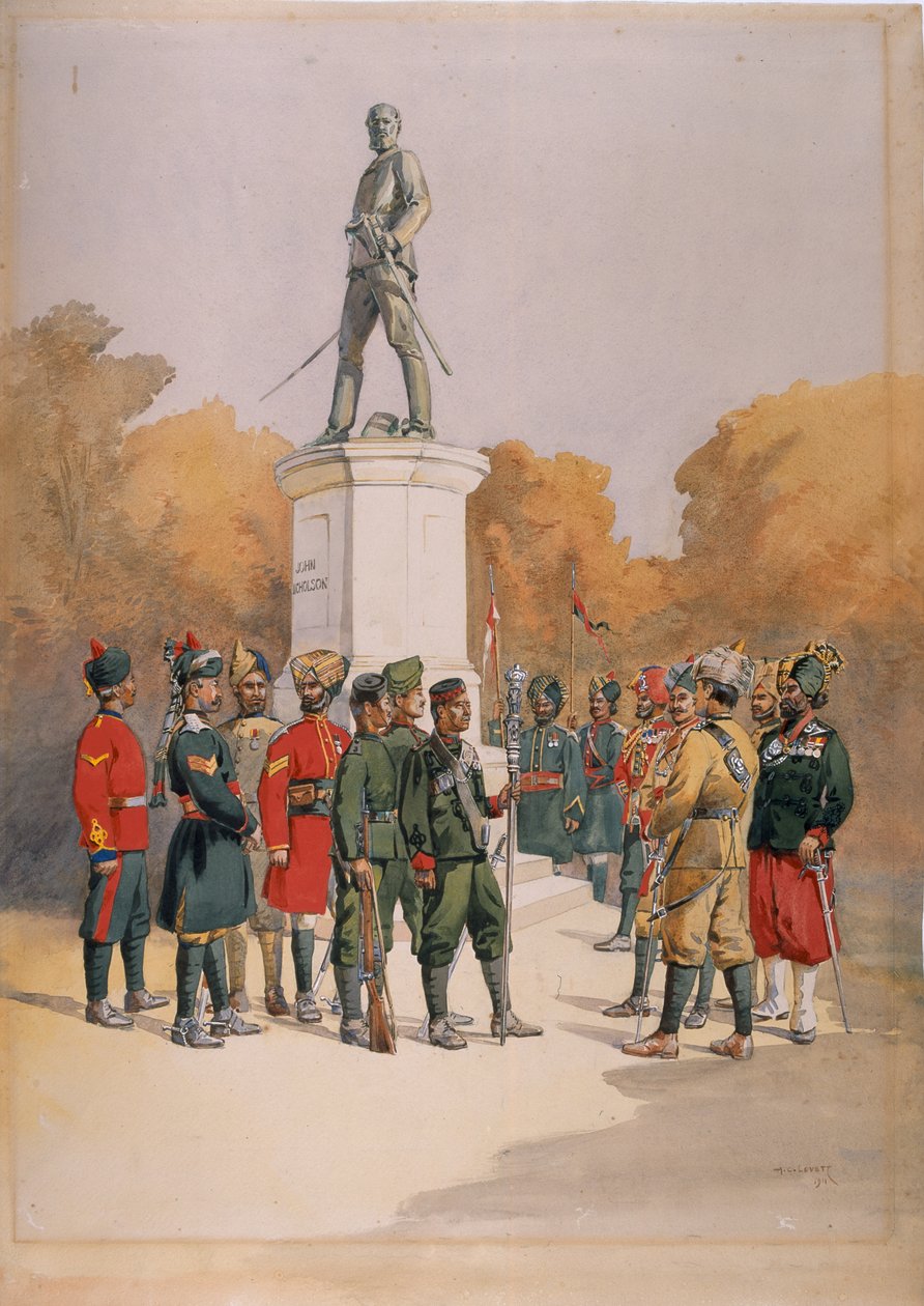 Korps til stede ved belejringen og angrebet af Delhi, 1857, 1911 af Alfred Crowdy Lovett