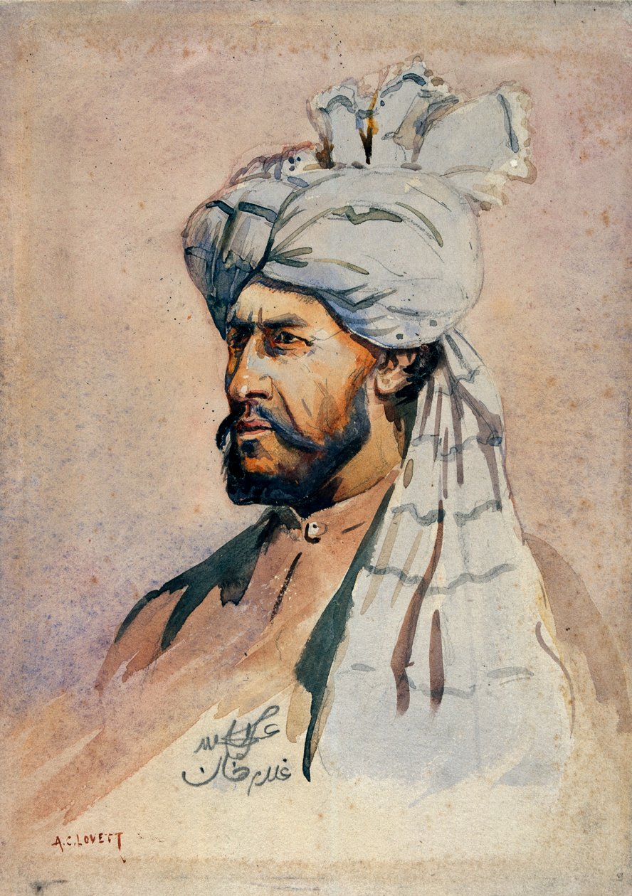 Soldat fra Kurram Militia, uden uniform, illustration til 