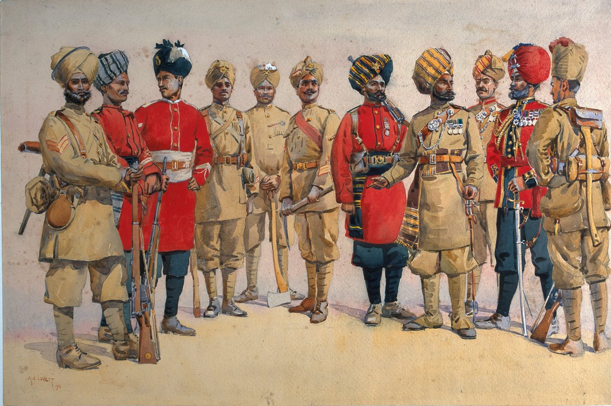 Soldiers of the Pioneer Regiments, illustration til 