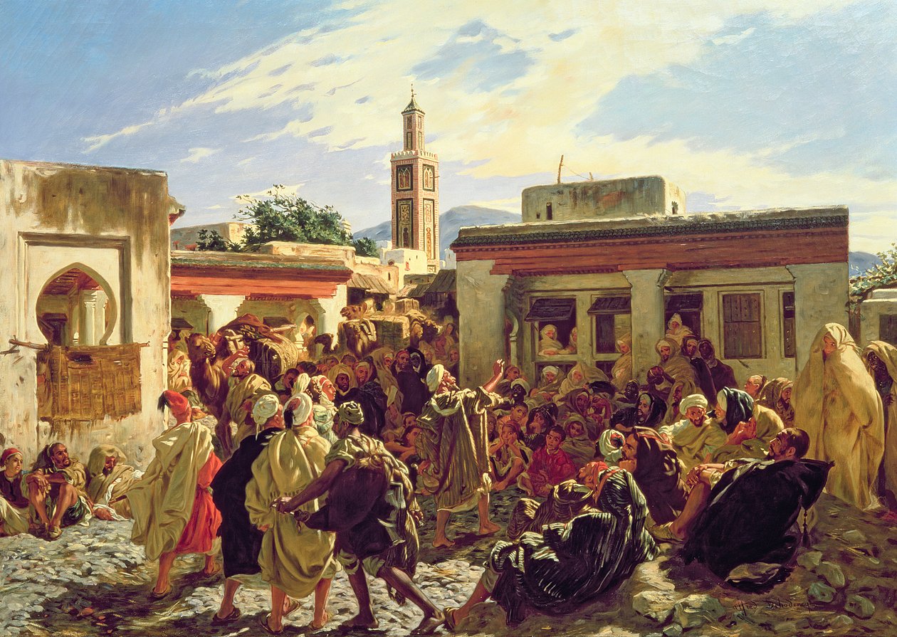 Den marokkanske historiefortæller, 1877 af Alfred Dehodencq
