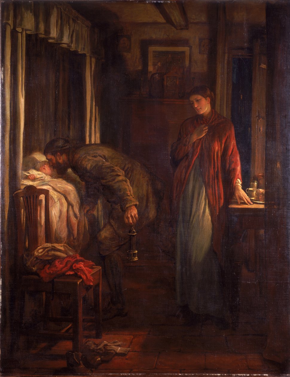 Op med dig!" Opkalderen kalder "Op med dig!", ca.1884 af Alfred Dixon