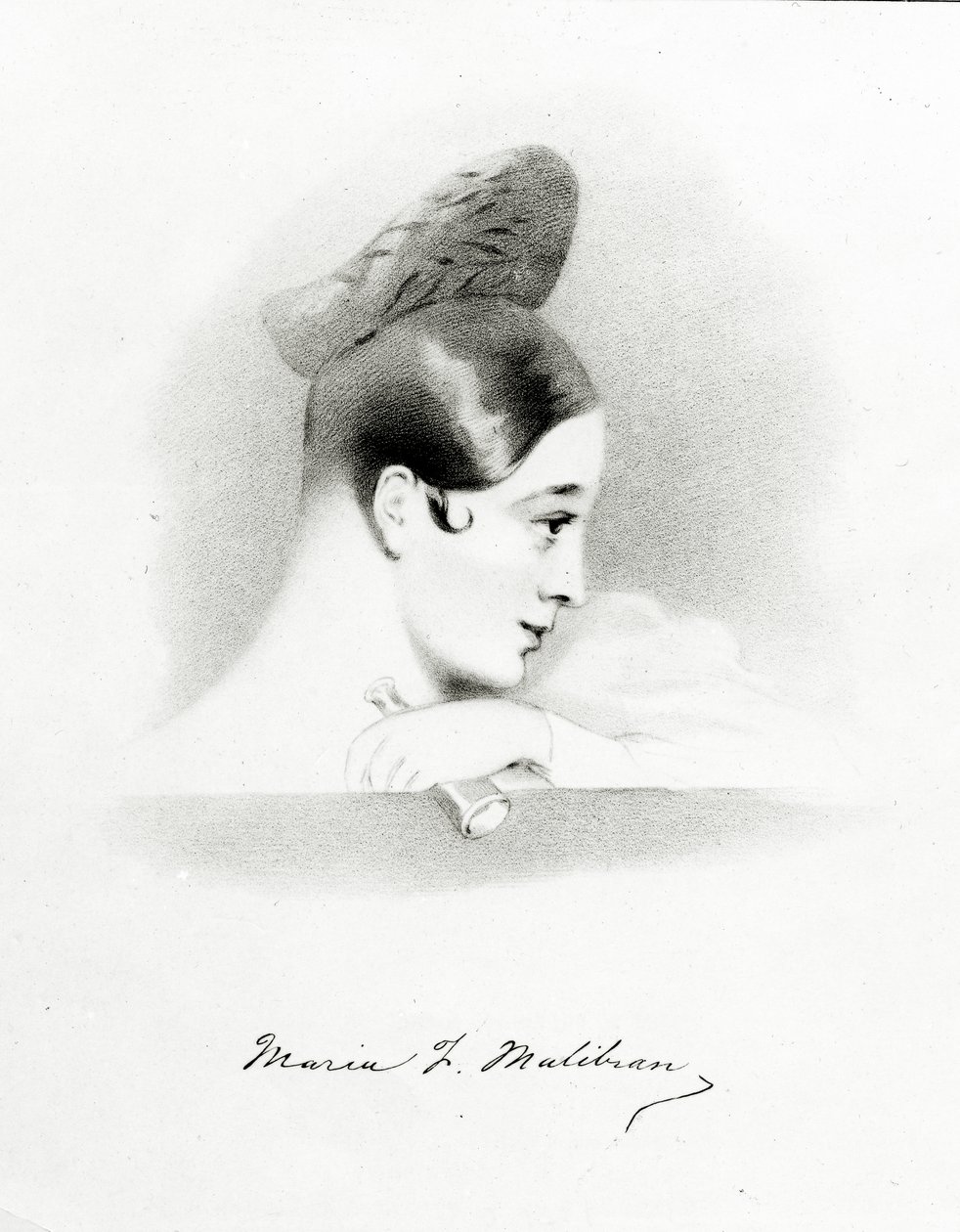 Marie Malibran, graveret af Richard James Lane, 1836 af Alfred Edward Chalon