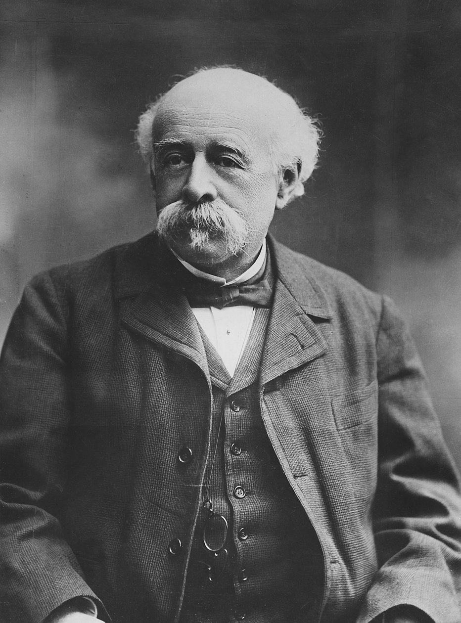 Portræt af Louis Passy (bw foto) af Alfred Ellis