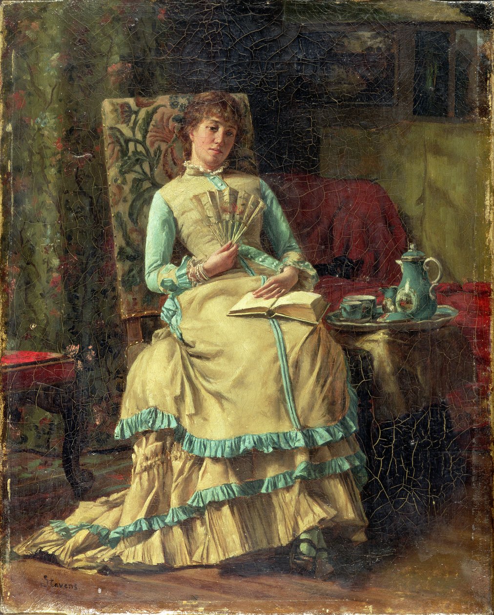 Kvinde i et indre, ca. 1880 af Alfred Emile Stevens