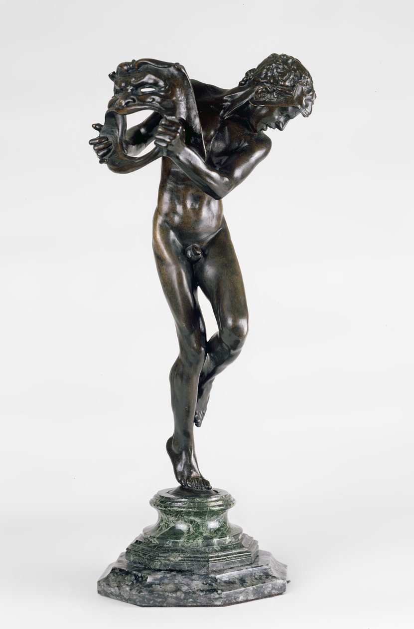 Komedie og tragedie (Sic Vita) (bronze) (se også 353097) af Alfred Gilbert