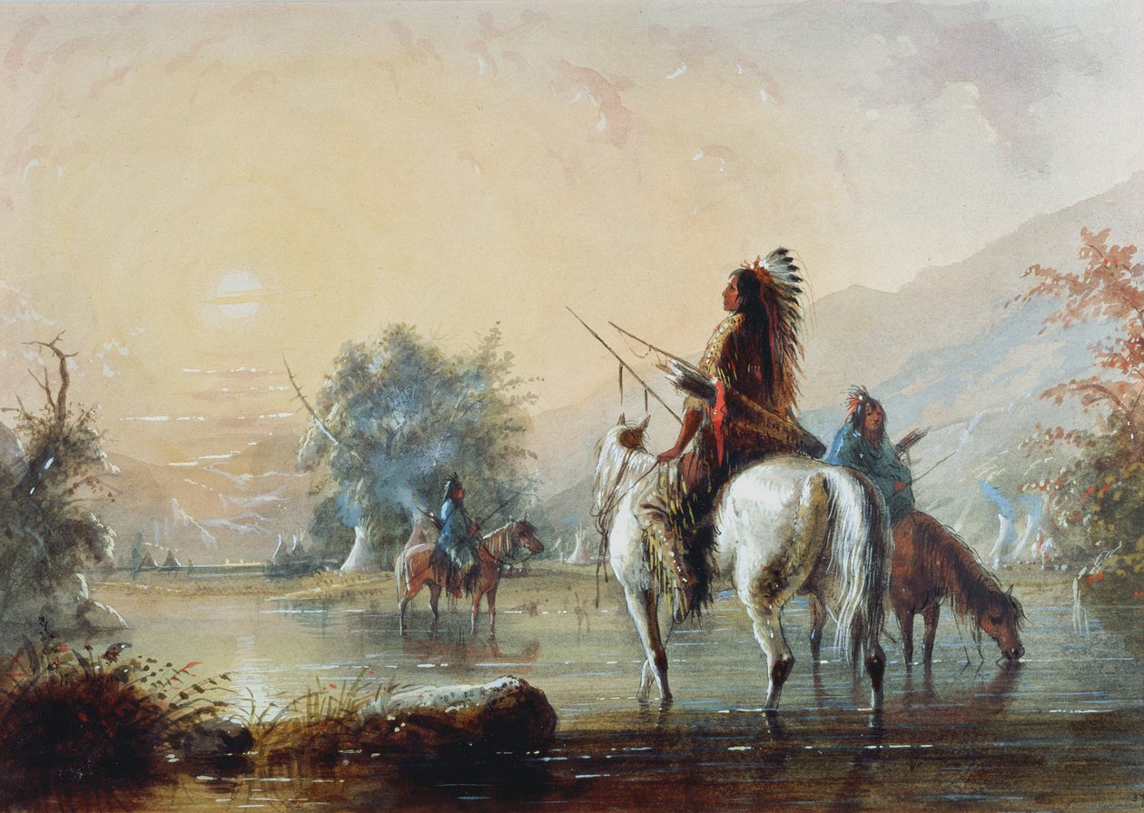 Kragelejr, 1837 af Alfred Jacob Miller