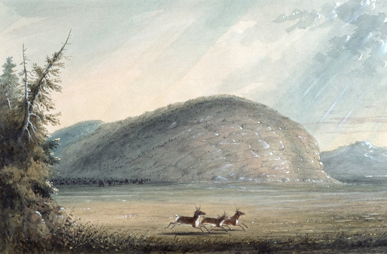 Rock of Independence, 1837 af Alfred Jacob Miller
