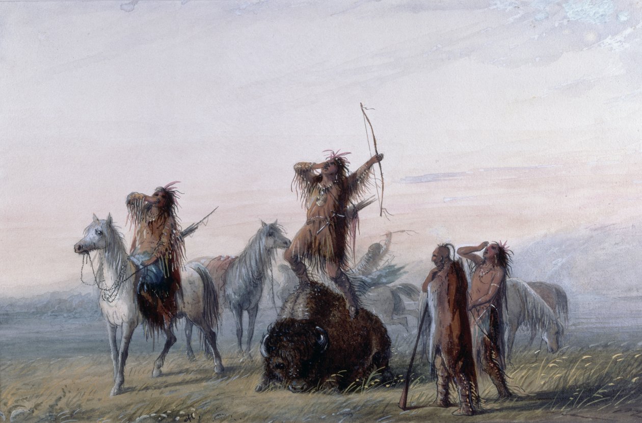 Triumfråb, 1837 af Alfred Jacob Miller
