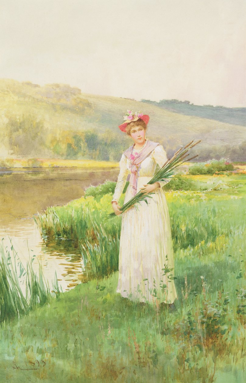 Ved floden, 1895 af Alfred, Jr. Glendening