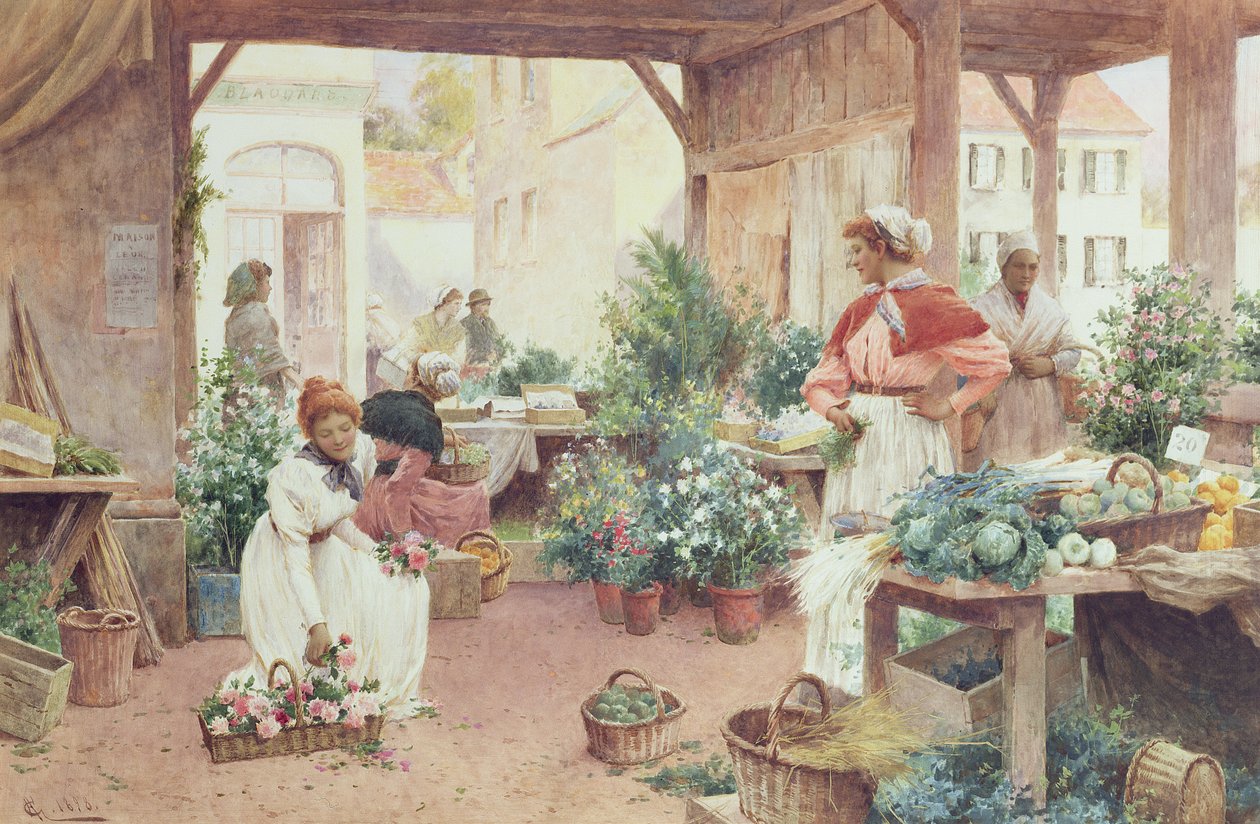 Marked tidlig morgen, 1898 af Alfred, Jr. Glendening