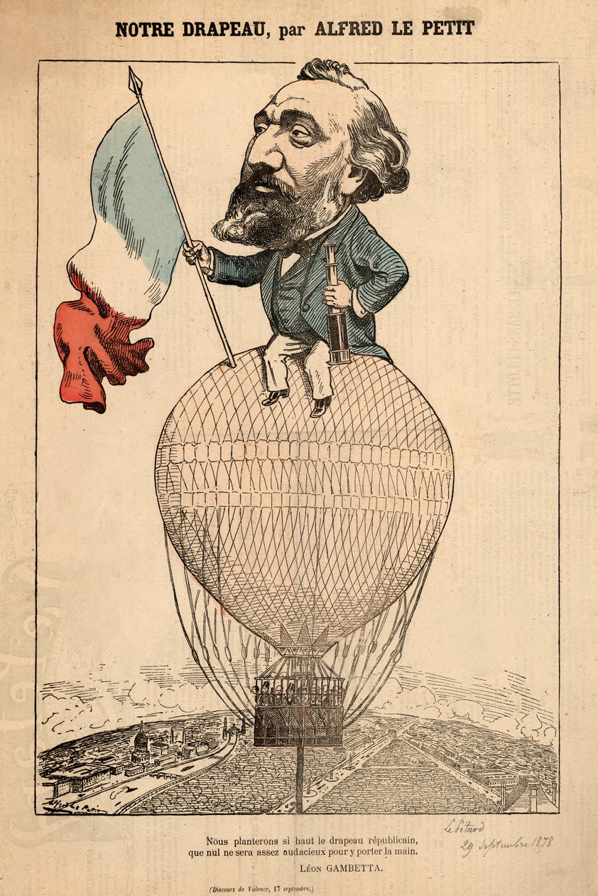 Notre Drapeau, fra Le Petard, 29. september, 1878, af Alfred Le Petit