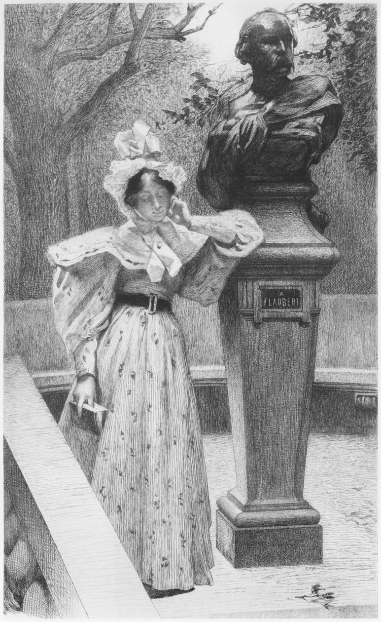 Emma Bovary, frontispice, illustration fra 