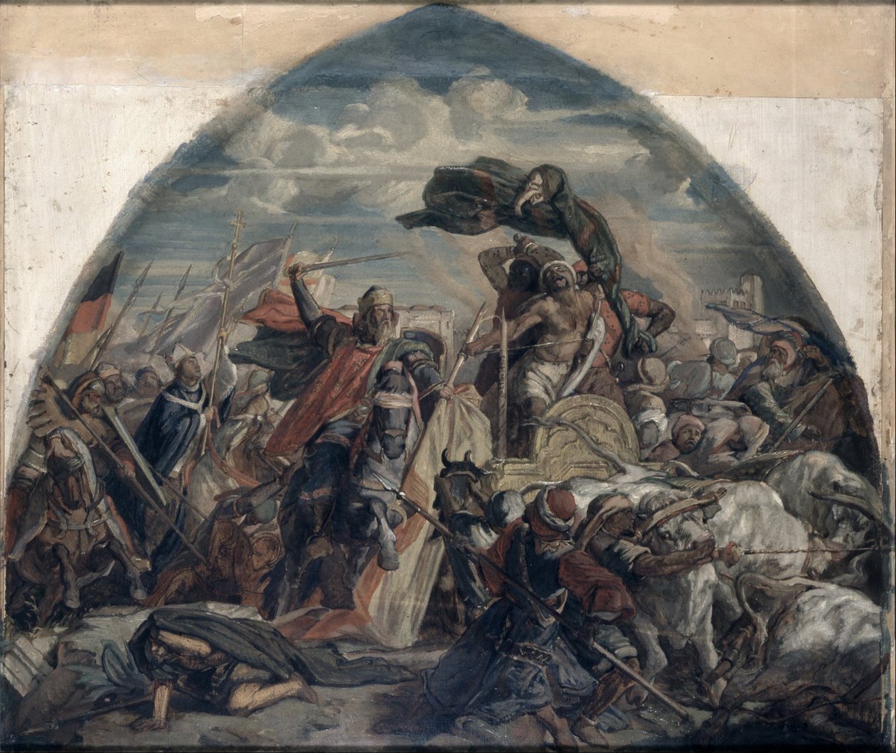 Slaget ved Cordoba af Alfred Rethel