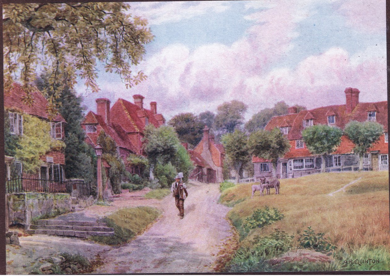 Groombridge, Kent, fra The Cottages and the Village Life of Rural England udgivet af Dent & Sons Limited, 1912 af Alfred Robert Quinton