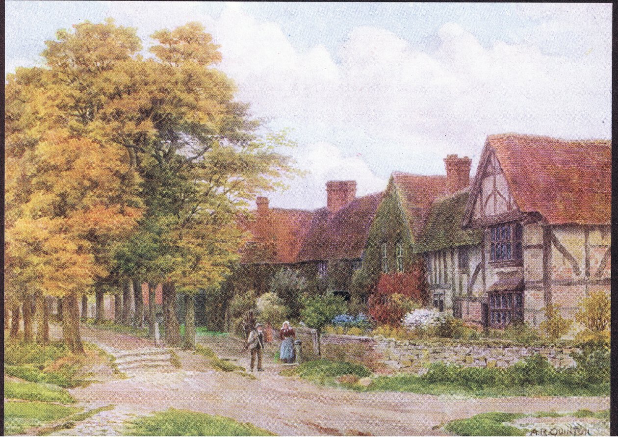 The Priory, Steventon, Berkshire, fra The Cottages and the Village Life of Rural England udgivet af Dent & Sons Limited, 1912 af Alfred Robert Quinton