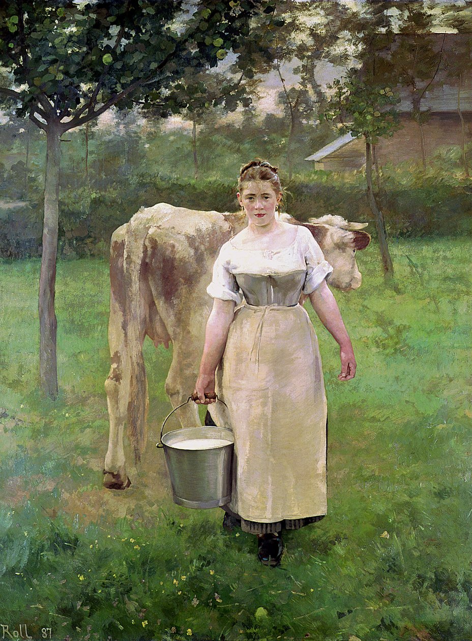 Manda Lametrie, Gårdpigen, 1887 af Alfred Roll