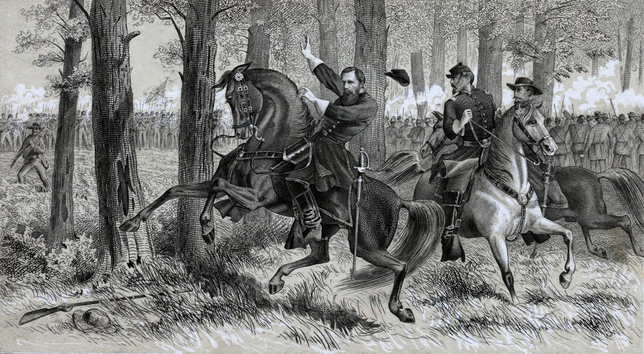 The Fall of Reynolds, pub. 1863 af Alfred Rudolph Waud