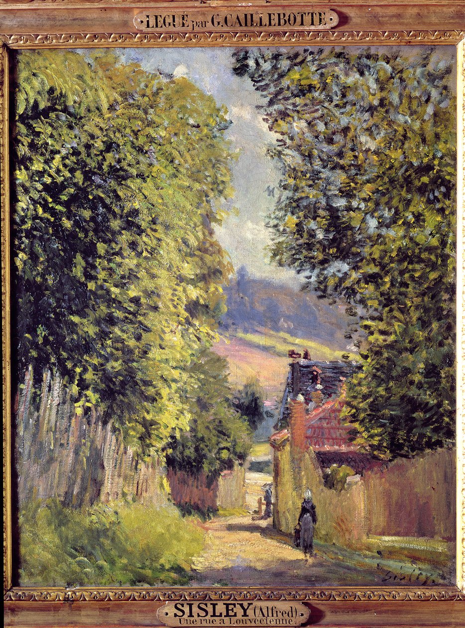 En vej i Louveciennes, 1883 af Alfred Sisley