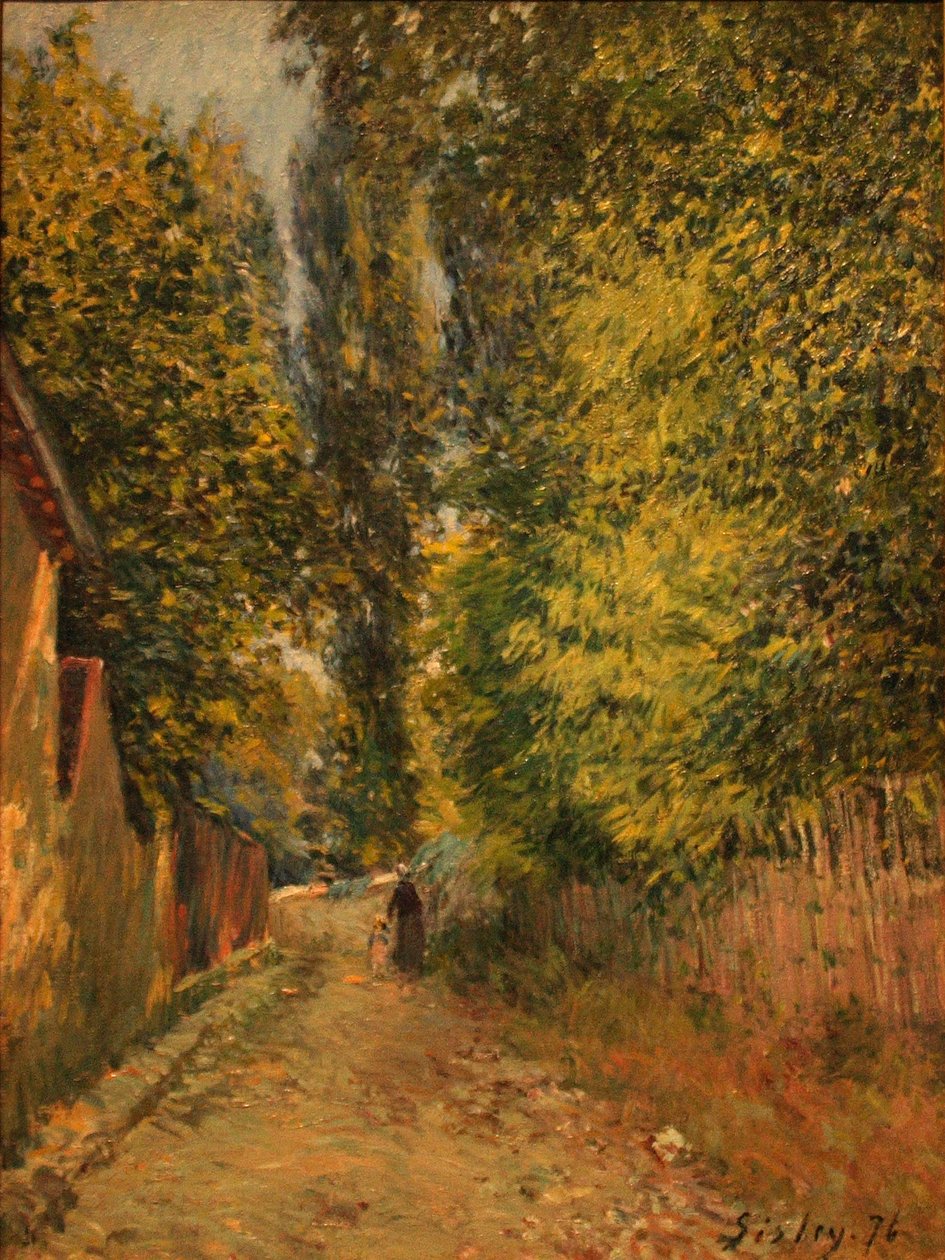 Omgivelser af Louveciennes af Alfred Sisley
