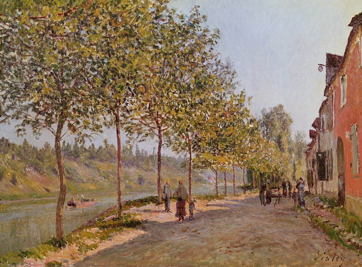 Junimorgen i Saint-Mammes, 1884 af Alfred Sisley