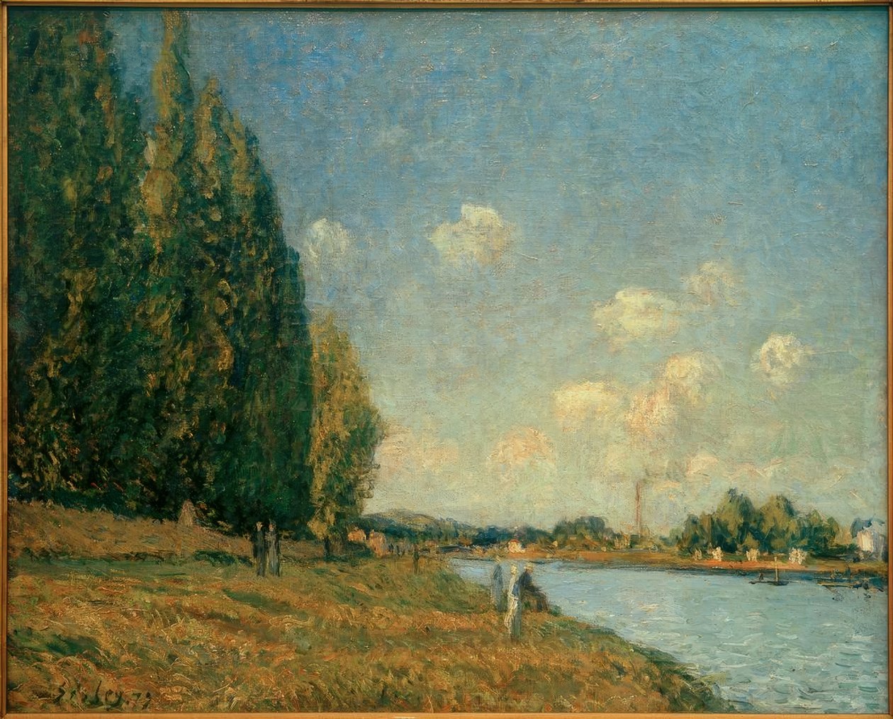 Seinen ved Billancourt af Alfred Sisley