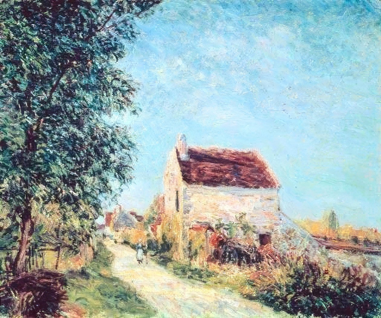 Landsbyen Sablons af Alfred Sisley