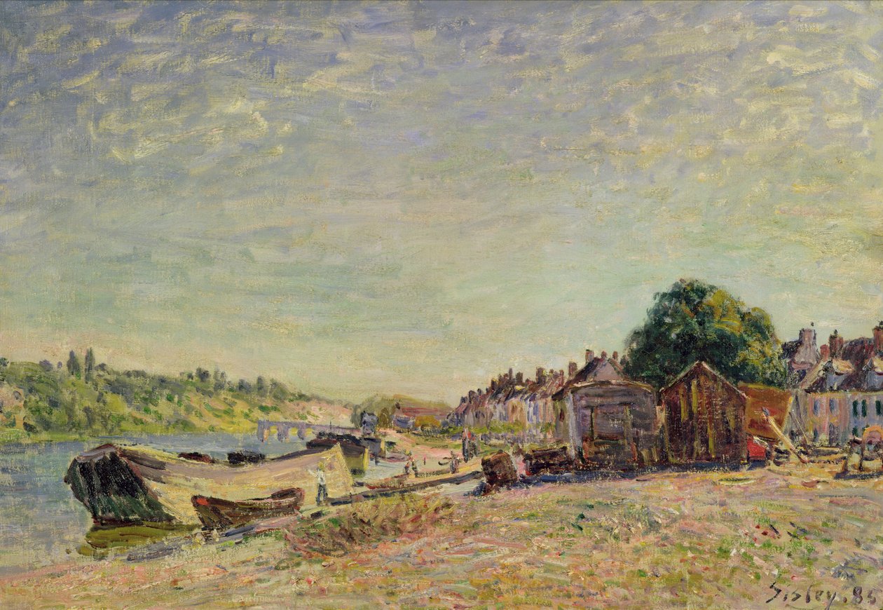 Liong-skoven ved Saint-Mammes, 1885 af Alfred Sisley