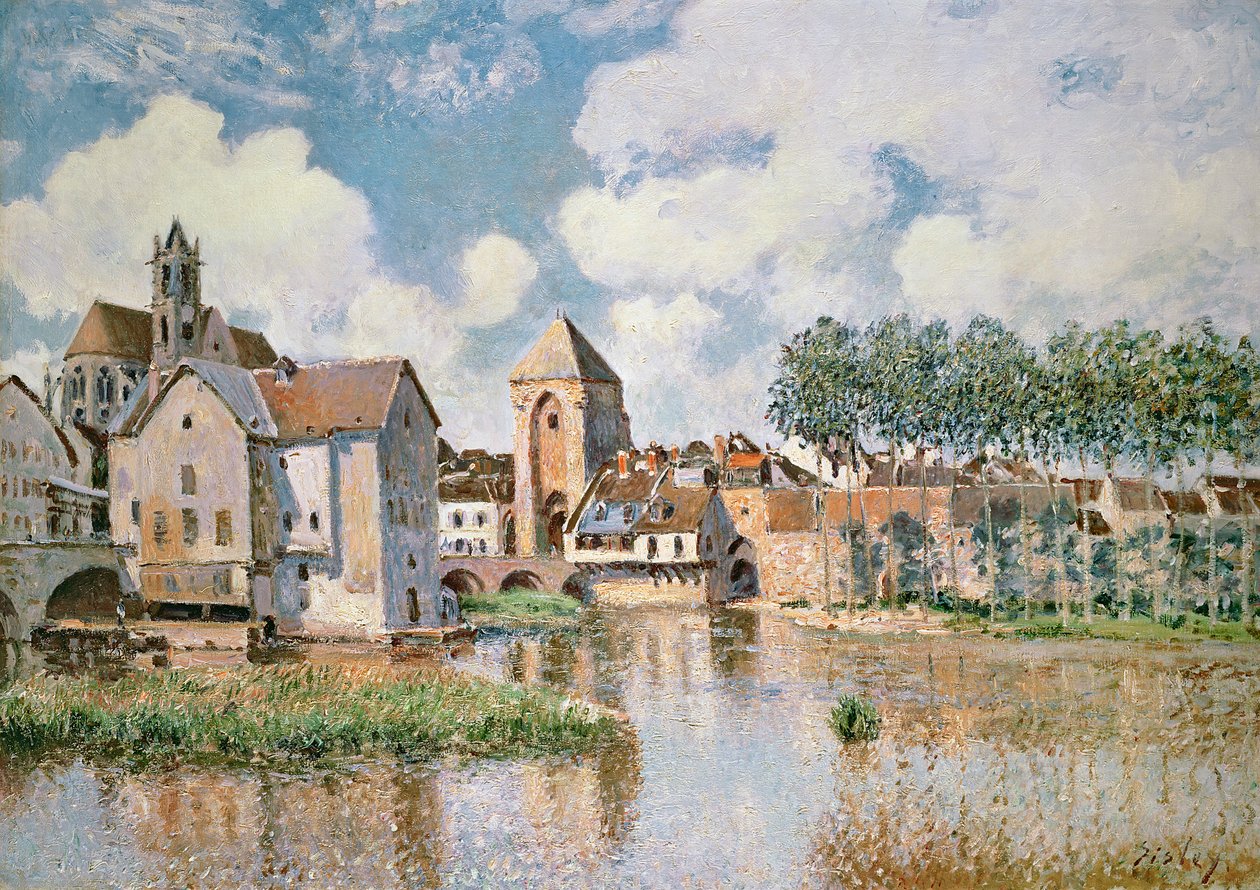 Moret-sur-Loing, Porte de Bourgogne, 1891 af Alfred Sisley