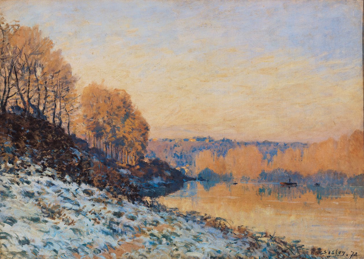 Port-Marly, White Frost, 1872 af Alfred Sisley