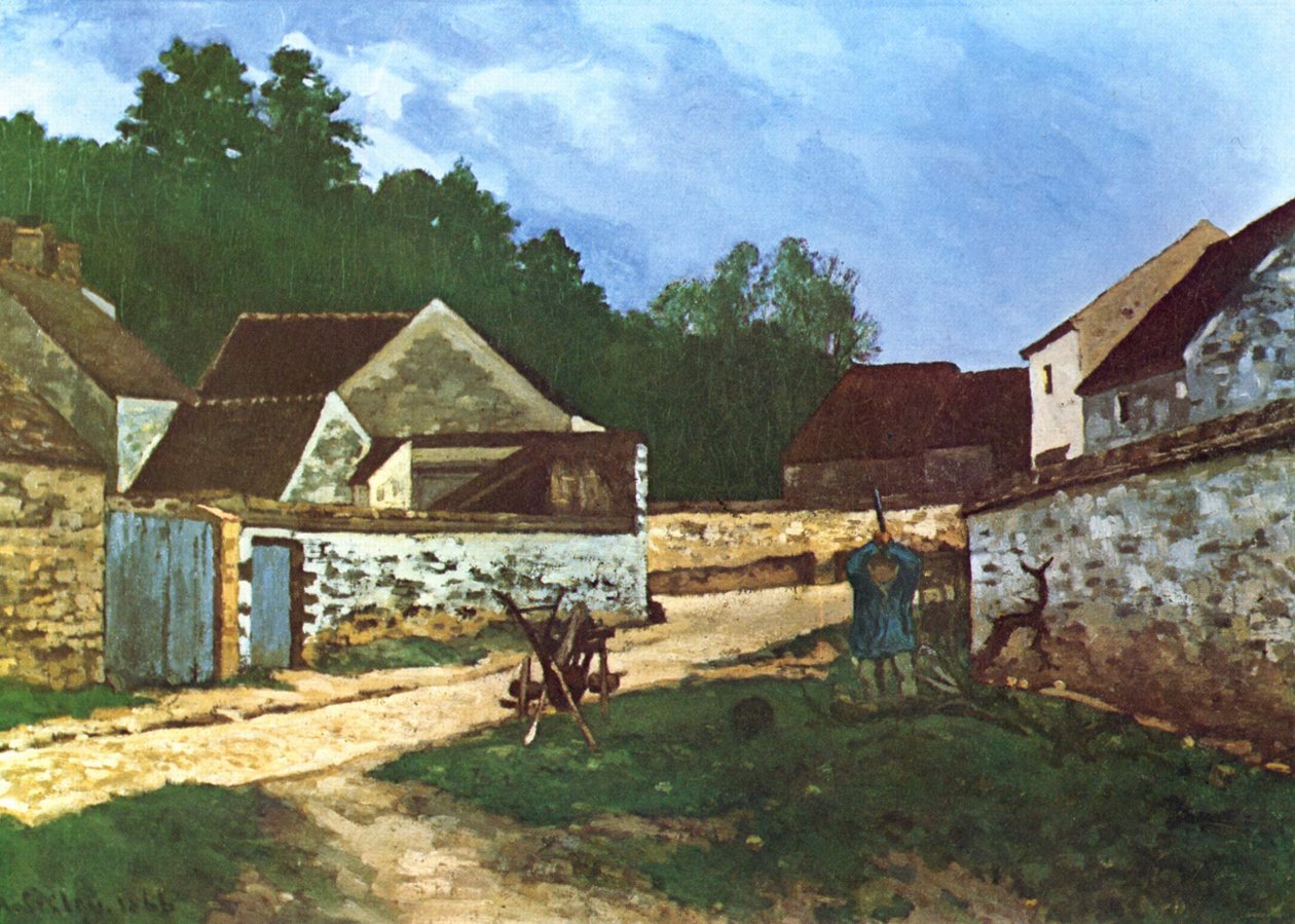 Landsbygade i Marlotte af Alfred Sisley