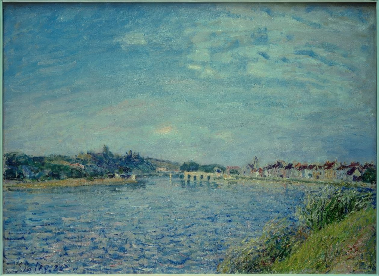 Saint-Mammès på Loing af Alfred Sisley