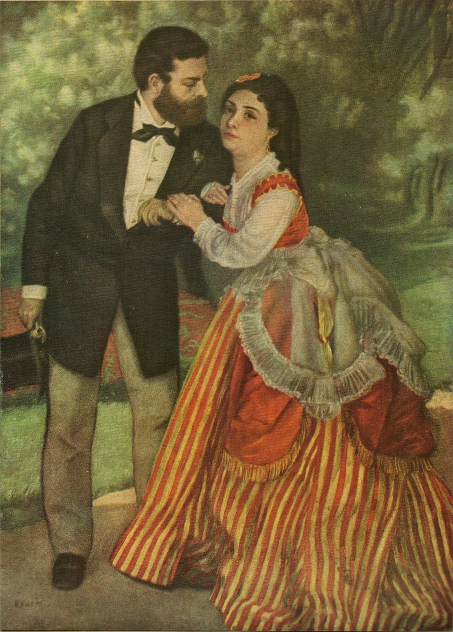 Sisley og Madame-af Renoir af Alfred Sisley