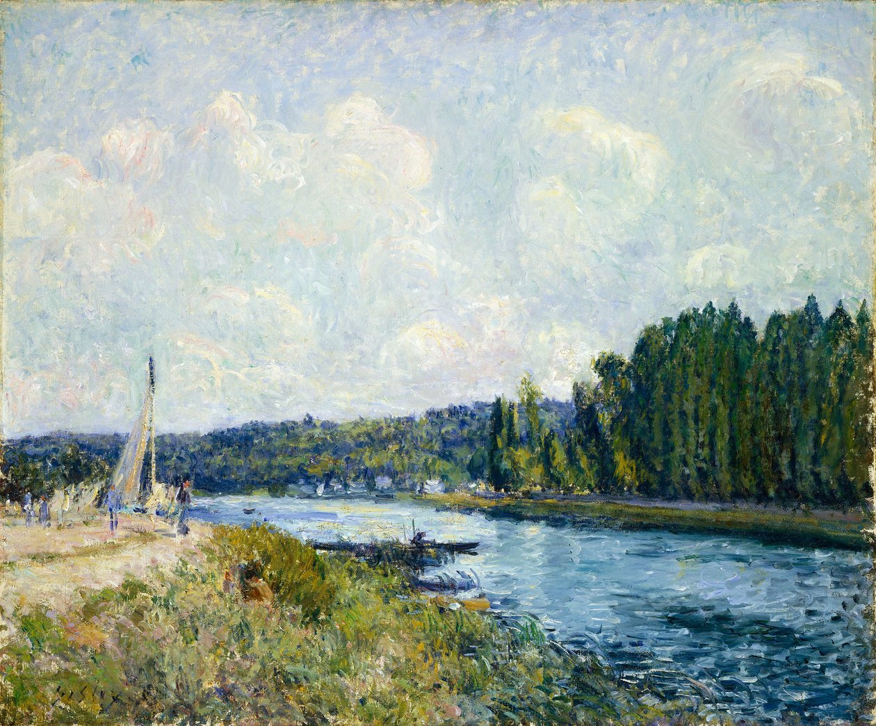 Oises Banks af Alfred Sisley