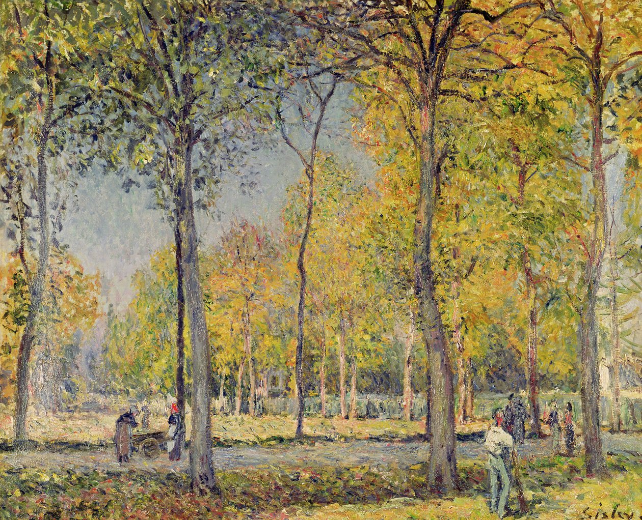 Bois de Boulogne af Alfred Sisley