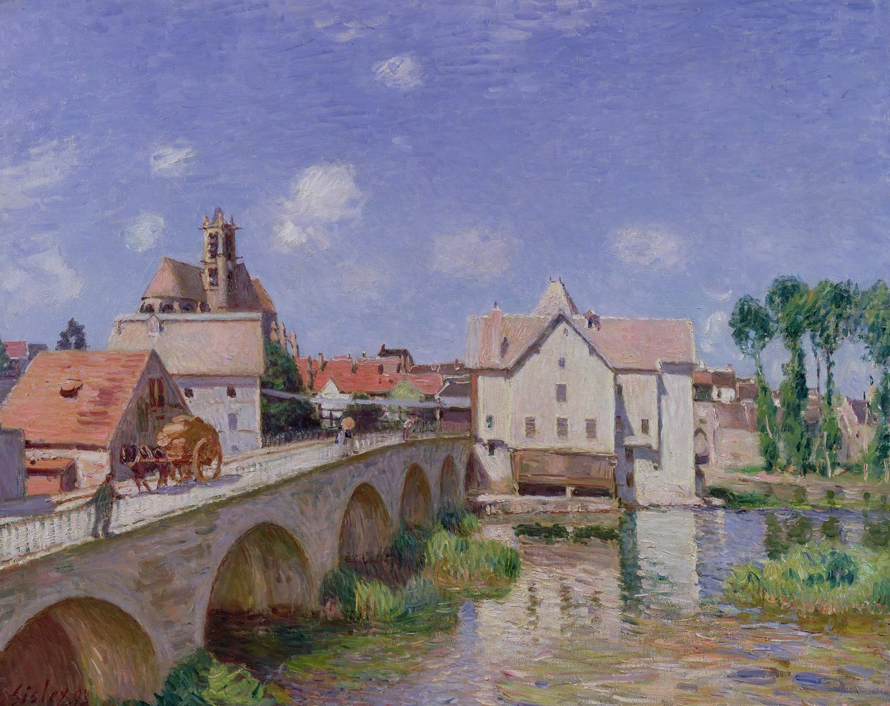 Broen ved Moret, 1893 af Alfred Sisley