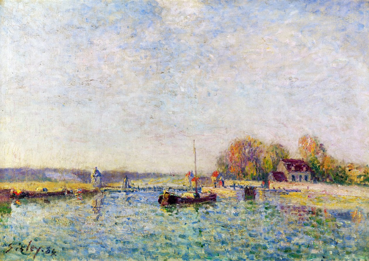Kanalen, 1884 af Alfred Sisley