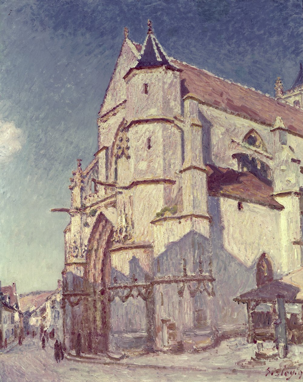 Kirken i Moret, 1894 af Alfred Sisley