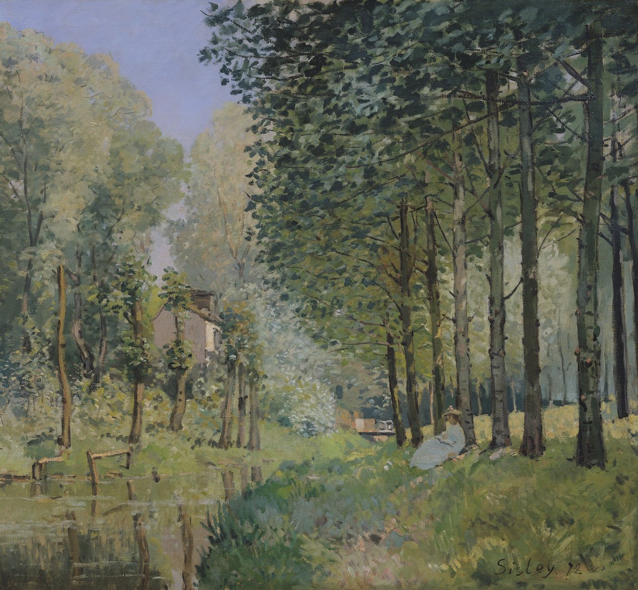 Resten ved Strømmen. Edge of the Wood, 1872 af Alfred Sisley