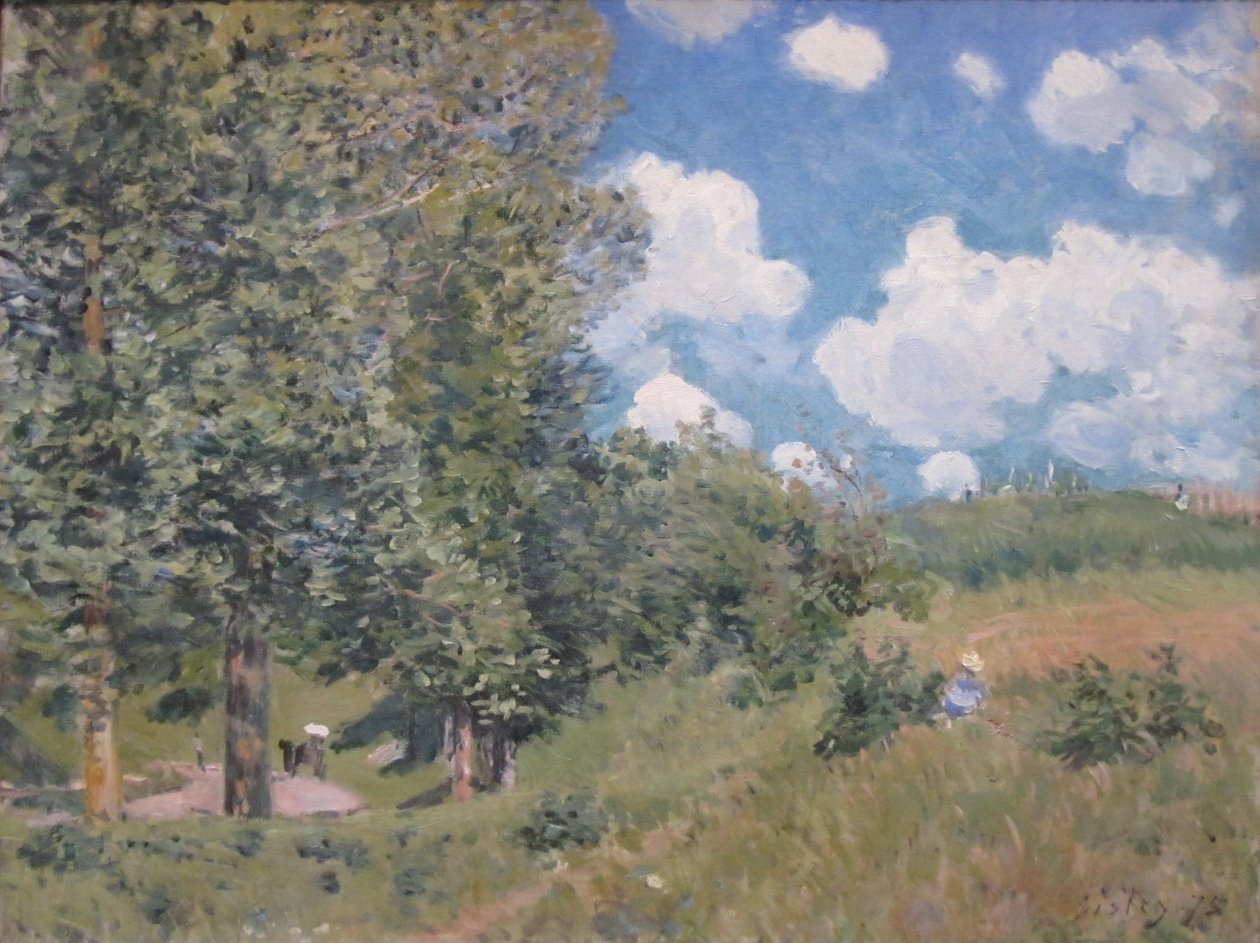 Vejen fra Versailles til Saint-Germain af Alfred Sisley