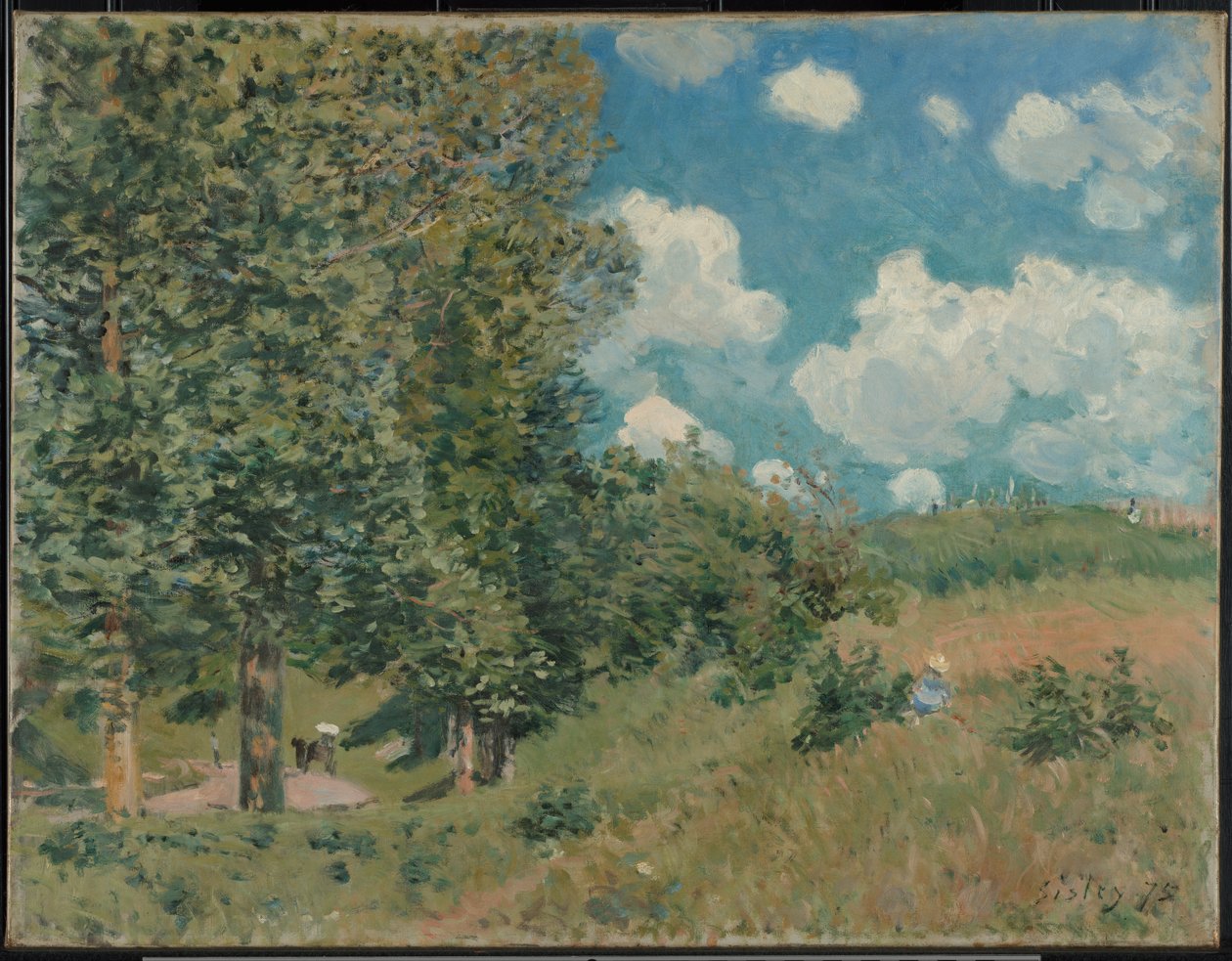 Vejen fra Versailles til Saint-Germain af Alfred Sisley