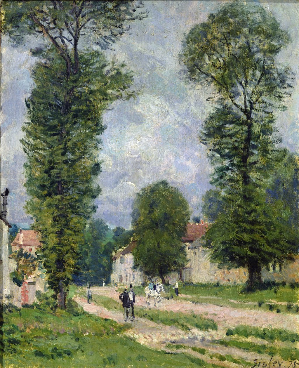 Vejen til Marly-le-Roi, eller Vejen til Versailles, 1875 af Alfred Sisley