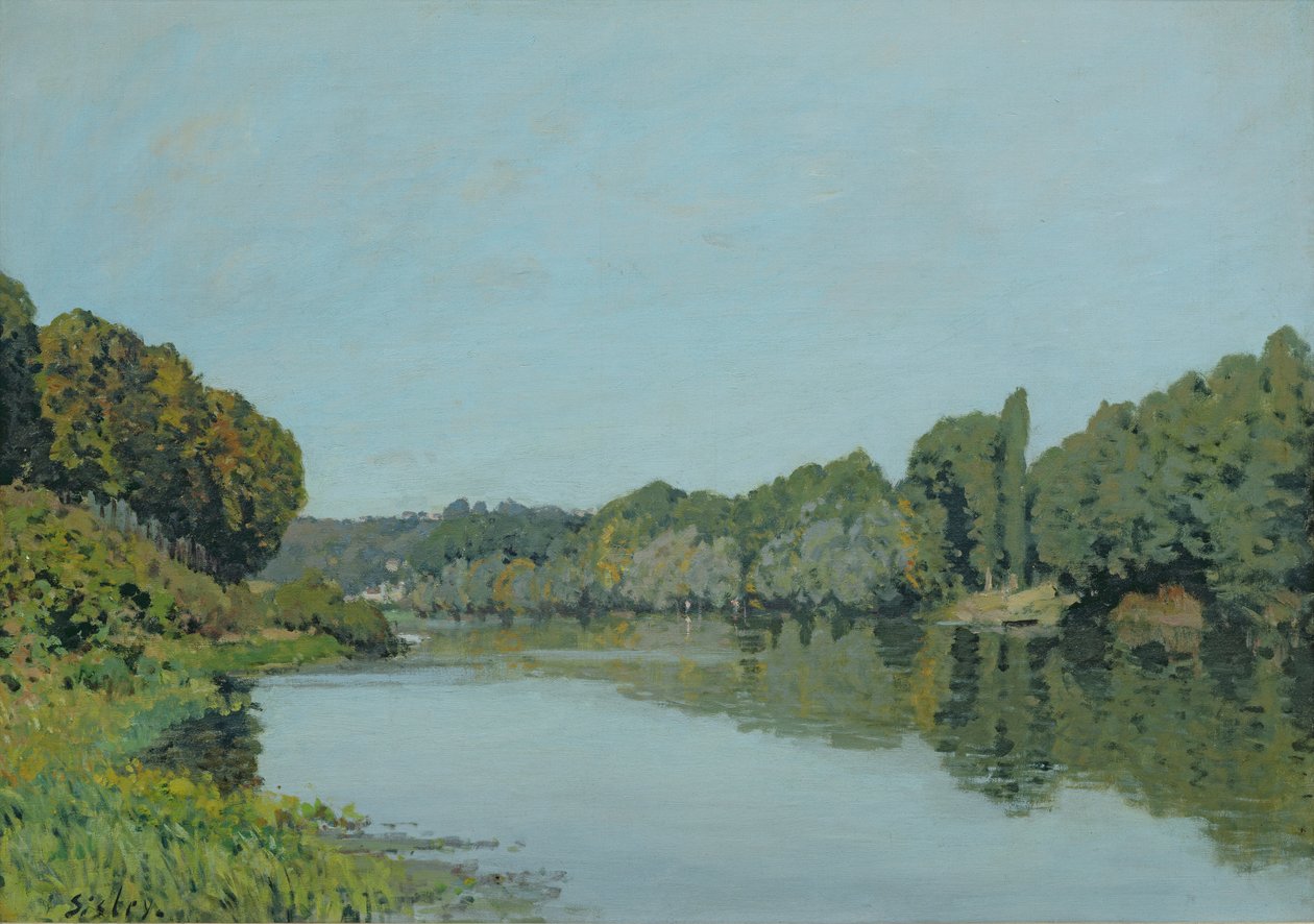 Seinen ved Bougival, 1873 af Alfred Sisley