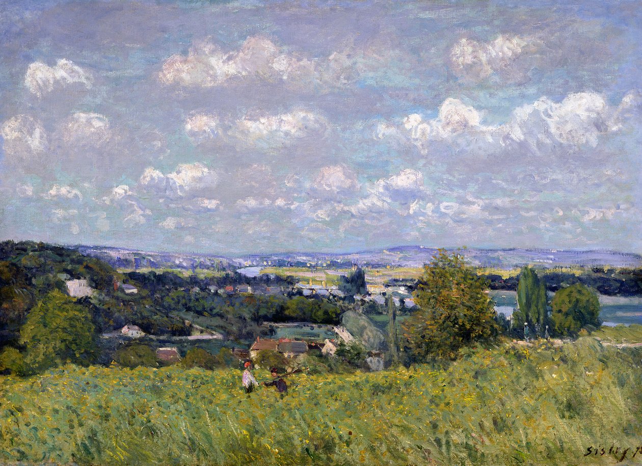 Seinen-dalen ved Saint-Cloud, 1875 af Alfred Sisley