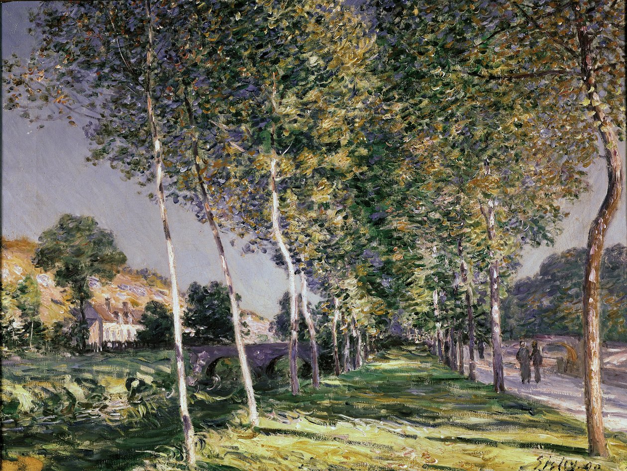 Gåturen, 1890 af Alfred Sisley