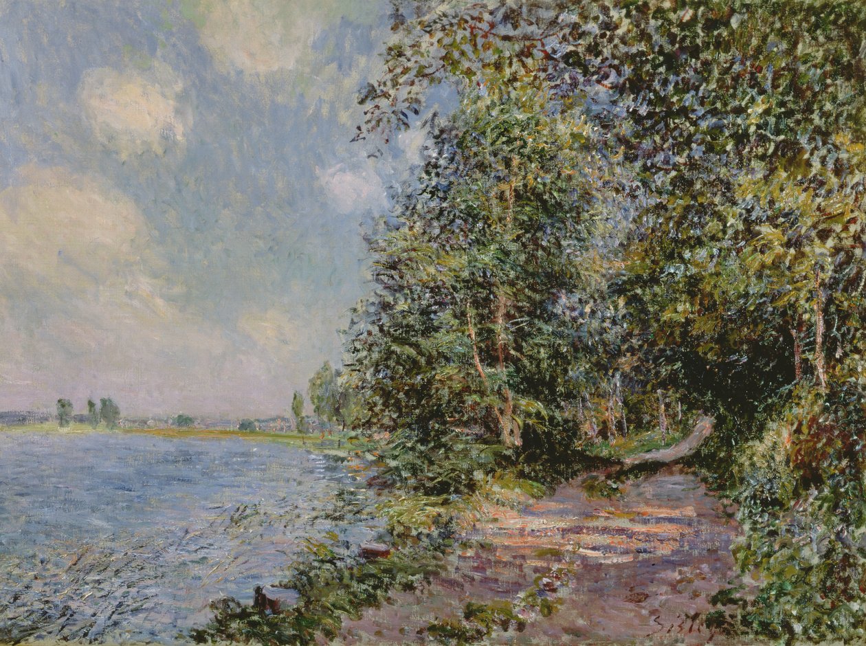 Veneux, august eftermiddag, 1881 af Alfred Sisley