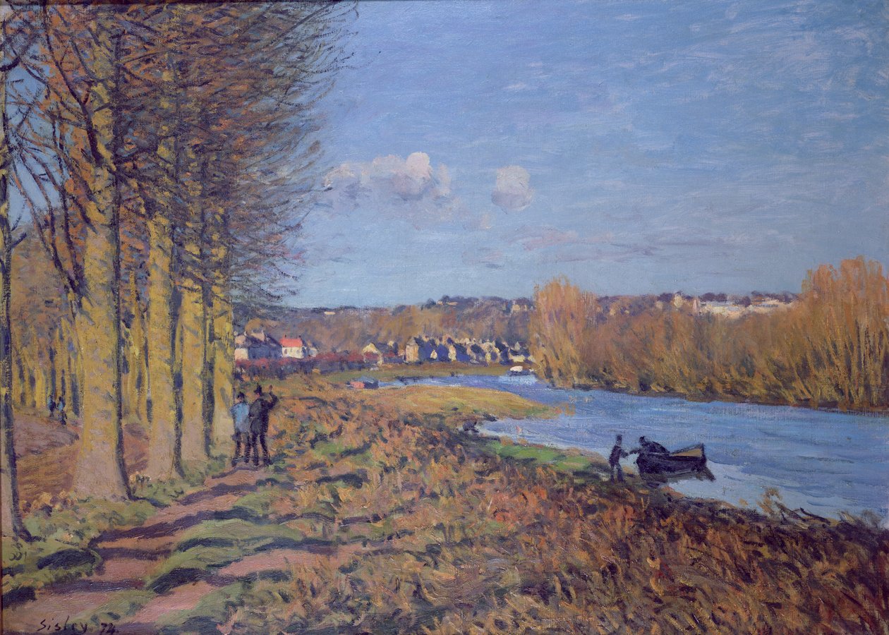 Vintermorgen, 1874 af Alfred Sisley