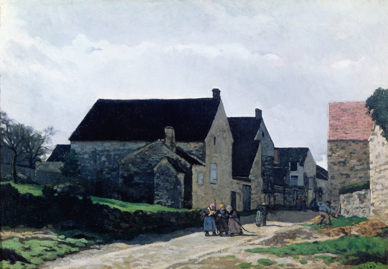 Kvinder går til skoven, 1866 af Alfred Sisley
