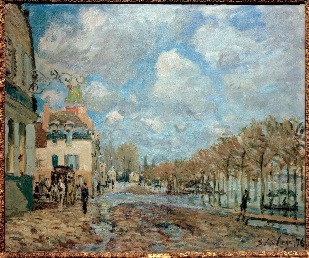 Oversvømmelse i Port-Marly af Alfred Sisley