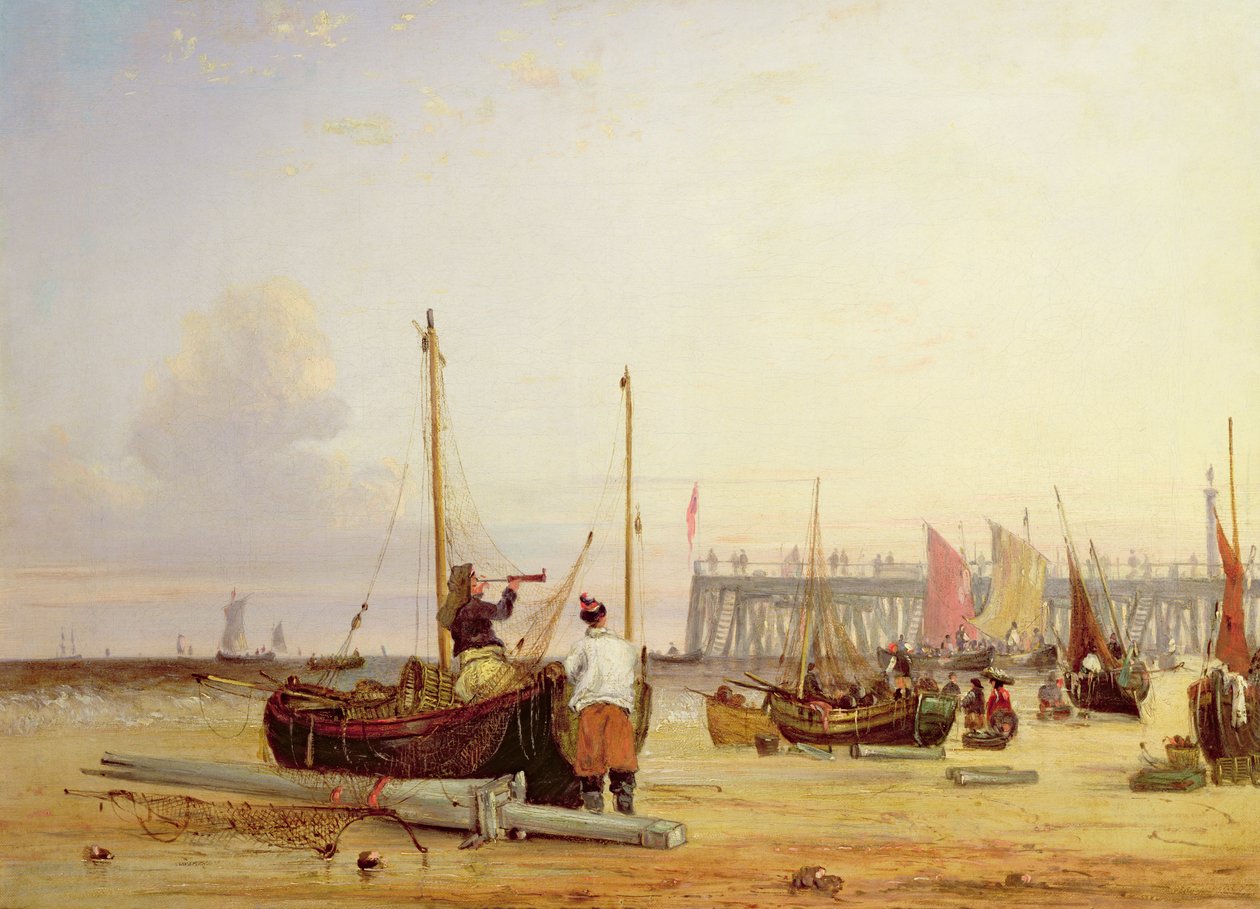 Yarmouth Jetty, Isle of Wight af Alfred Stannard